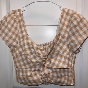 Lane 201 Plaid Top